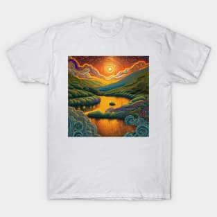 Retro Rainbow Reflections magical T-Shirt